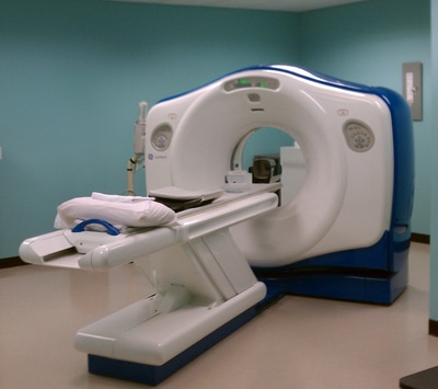 An exam room in Golden Triangle Emergency Center in Port Arthur.